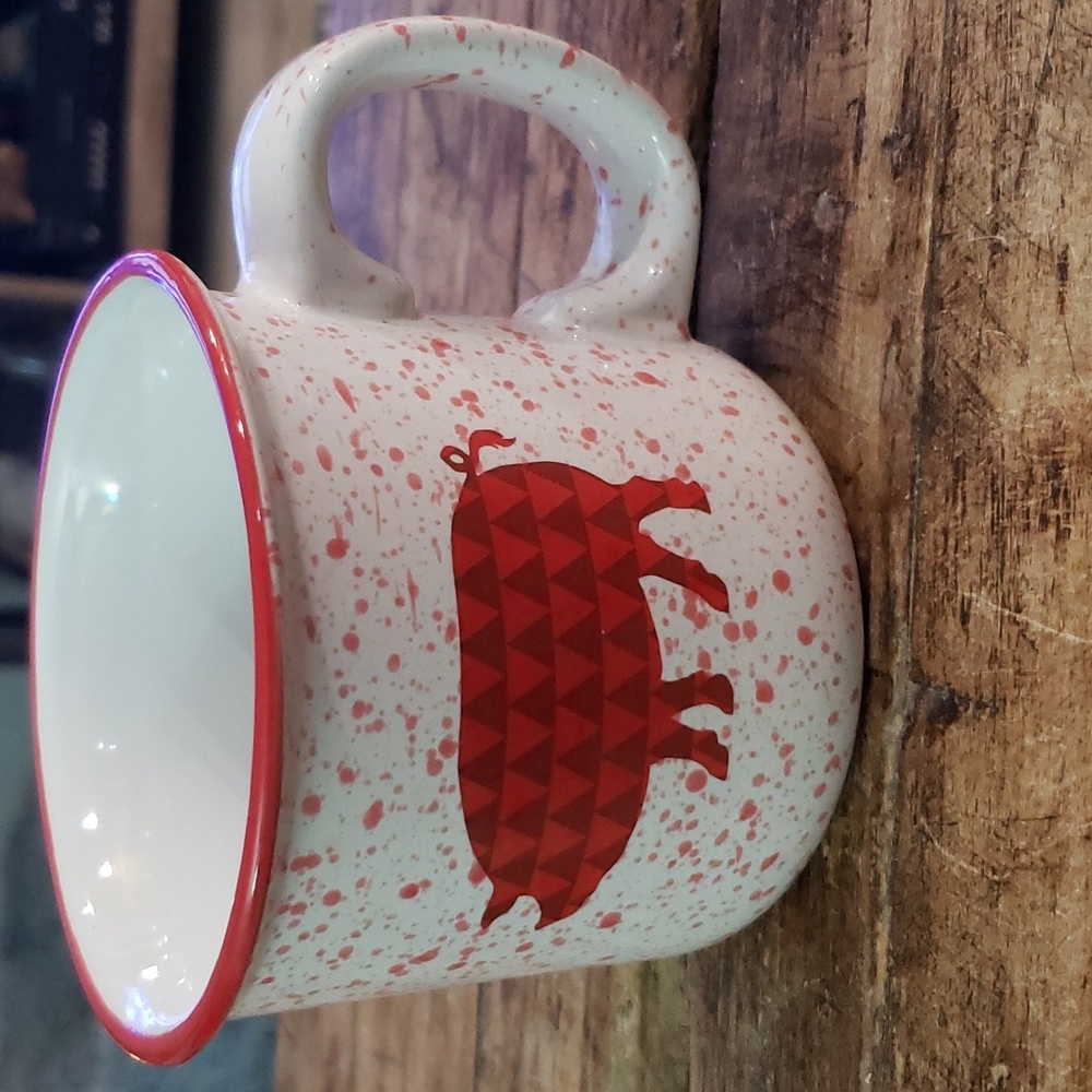 Clay Art, PIG on 1 side, Ham it up! on back. Coffee Mug - 13 oz.